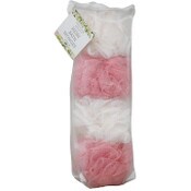 Wholesale - 4pc BATH MESH SPONGE ASST IN BAG C/P 12, UPC: 769898957734